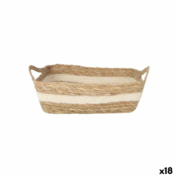 Storage Box Privilege wicker 20 x 15 x 7 cm (18 Units)