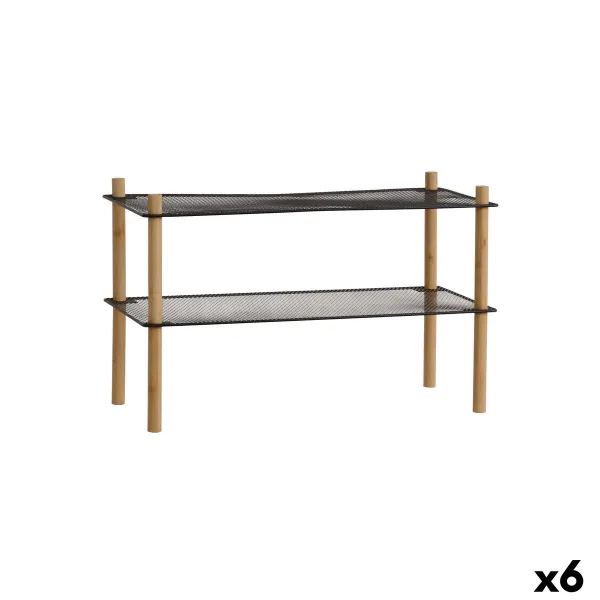 Полка MobleKit Металл Бамбук 63 x 26 x 39 cm (6 штук)