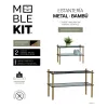 Полка MobleKit Металл Бамбук 63 x 26 x 39 cm (6 штук)