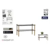 Полка MobleKit Металл Бамбук 63 x 26 x 39 cm (6 штук)