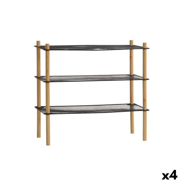 Полка MobleKit Металл Бамбук 63 x 26 x 57 cm (4 штук)