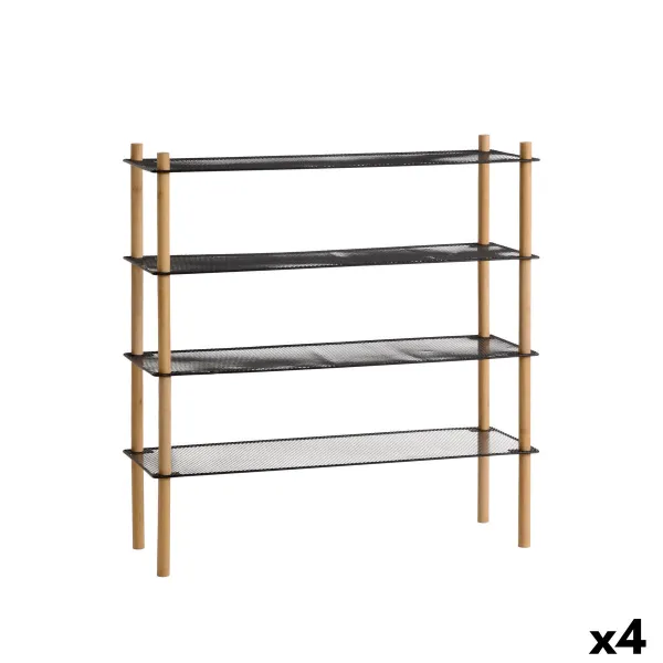 Полка MobleKit Металл Бамбук 63 x 26 x 75 cm (4 штук)