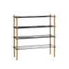 Shelves MobleKit Metal Bamboo 63 x 26 x 75 cm (4 Units)