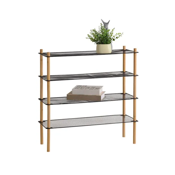 Полка MobleKit Металл Бамбук 63 x 26 x 75 cm (4 штук)