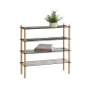 Shelves MobleKit Metal Bamboo 63 x 26 x 75 cm (4 Units)