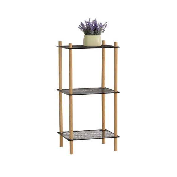 Shelves MobleKit Metal Bamboo 35 x 30 x 71 cm (6 Units)