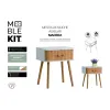 Sivupöytä MobleKit 40 x 30 x 47 cm (4 osaa)