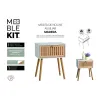 Вспомогательный стол MobleKit 40 x 30 x 52 cm (4 штук)