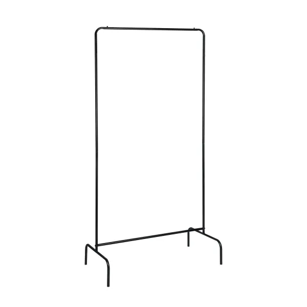 Paltų kabykla MobleKit Juoda 16 mm 80 x 40 x 160 cm (6 vnt.)