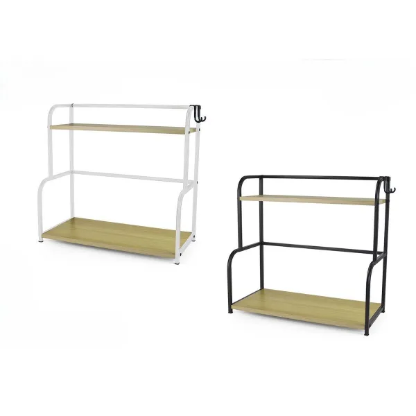 Shelves Confortime Wood Metal 44,5 x 20 x 41,5 cm (4 Units)