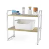 Shelves Confortime Wood Metal 40 x 20 x 38,5 cm (4 Units)