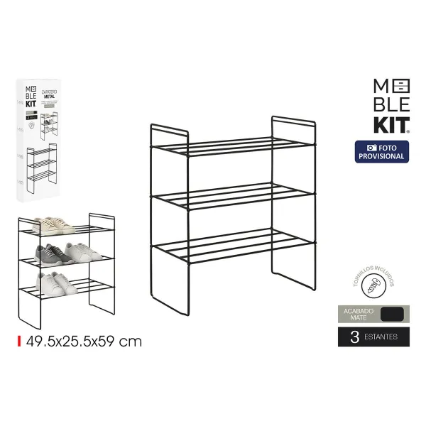 Тумба для обуви MobleKit Металл 49,5 x 25,5 x 59 cm (6 штук)