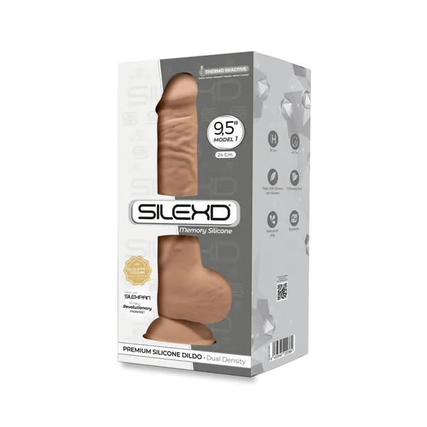 Realistic Dildo Silexd Caramel Beige