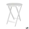 Šoninis staliukas MobleKit Balta 40 x 40 x 49,5 cm (4 vnt.)