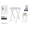 Šoninis staliukas MobleKit Balta 40 x 40 x 49,5 cm (4 vnt.)