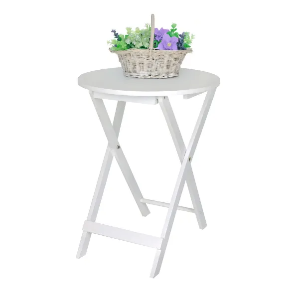 Mazs galdiņš MobleKit Balts 40 x 40 x 49,5 cm (4 gb.)