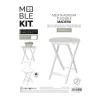 Side table MobleKit White 40 x 40 x 49,5 cm (4 Units)