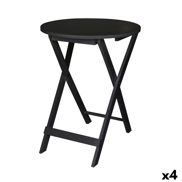 Mazs galdiņš MobleKit Melns 40 x 40 x 49,5 cm (4 gb.)