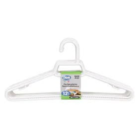 Drabužių pakabų rinkinys Dem Dem Balta Plastmasinis 38 x 17,5 x 0,5 cm 12 Dalys (16 vnt.)