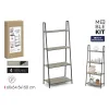 Shelves MobleKit Black Grey Wood Metal 60 x 34,5 x 150 cm (3 Units)