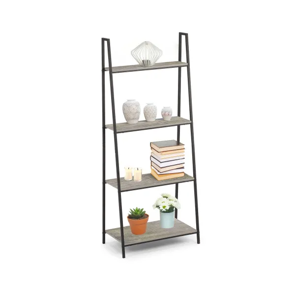 Shelves MobleKit Black Grey Wood Metal 60 x 34,5 x 150 cm (3 Units)