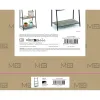 Shelves MobleKit Black Grey Wood Metal 60 x 34,5 x 150 cm (3 Units)