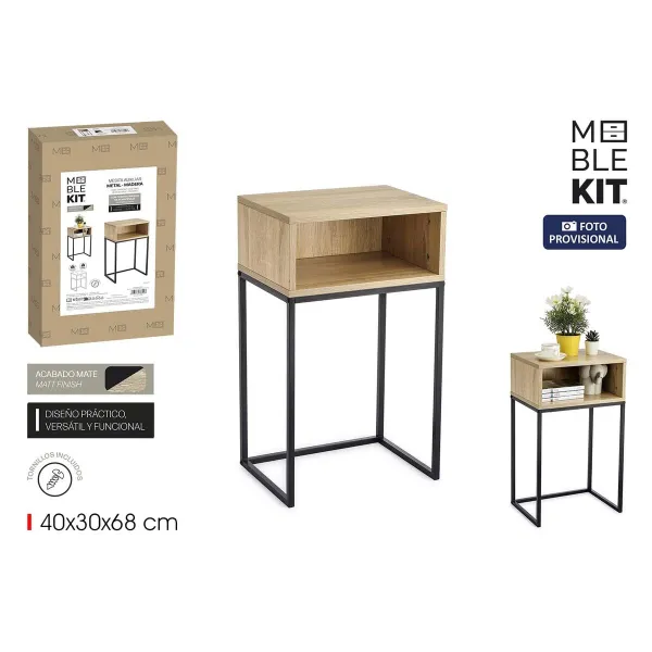 Вспомогательный стол MobleKit Коричневый Чёрный 40 x 30 x 68 cm (3 штук)