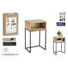 Вспомогательный стол MobleKit Коричневый Чёрный 40 x 30 x 68 cm (3 штук)
