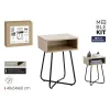 Вспомогательный стол MobleKit Коричневый Чёрный 40 x 34 x 60 cm (3 штук)