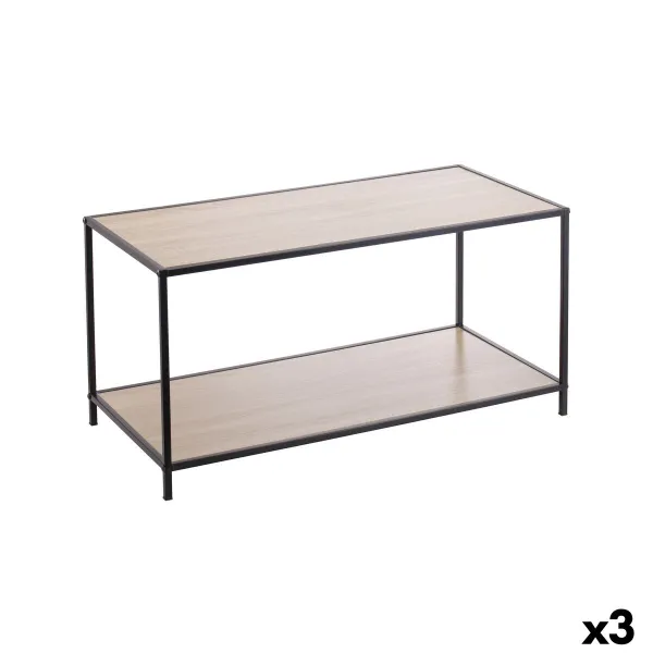 Вспомогательный стол MobleKit Коричневый Чёрный 78 x 38 x 38 cm Деревянный (3 штук)
