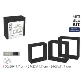 Shelves MobleKit Black 3 Pieces (4 Units)