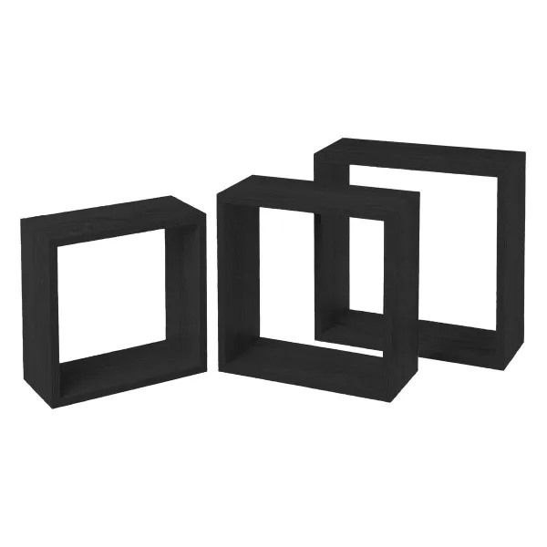 Полки MobleKit Чёрный 3 Предметы (4 штук)