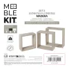 Hyllyt MobleKit Musta 3 Kappaletta (4 osaa)