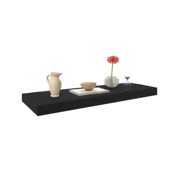 Полки MobleKit Чёрный Деревянный 60 x 23,5 x 3,8 cm (6 штук)