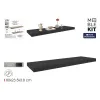 Planken MobleKit Melns Koks 80 x 23,5 x 3,8 cm (6 gb.)