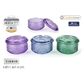 Tuhka-astia Confortime Lasi 11,4 x 11,4 x 7,4 cm (24 osaa)