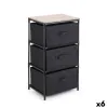 Chest of drawers Confortime Brown Black 40 x 30 x 69 cm (6 Units)