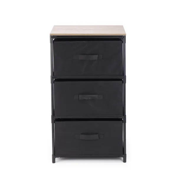 Chest of drawers Confortime Brown Black 40 x 30 x 69 cm (6 Units)