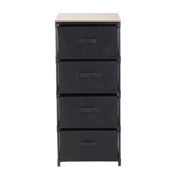 Тумба с ящиками Confortime Коричневый Чёрный 40 x 30 x 90 cm (4 штук)