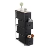 Chest of drawers Confortime Brown Black 47 x 20 x 90 cm (4 Units)