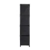 Chest of drawers Confortime Brown Black 47 x 20 x 90 cm (4 Units)