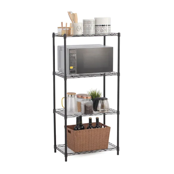 Hyllyt MobleKit Musta Metalli 56 x 35 x 120 cm (2 osaa)