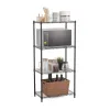 Shelves MobleKit Black Metal 56 x 35 x 120 cm (2 Units)