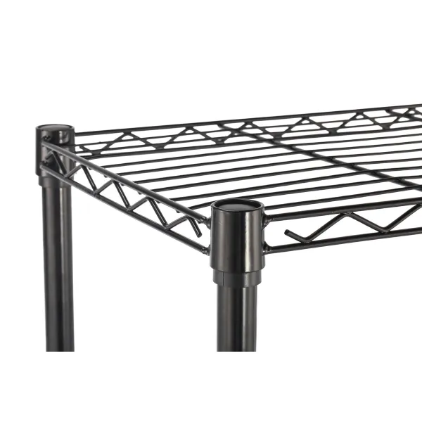 Shelves MobleKit Black Metal 56 x 35 x 158 cm (2 Units)