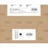 Lentyna MobleKit Juoda Metalinis 56 x 35 x 158 cm (2 vnt.)