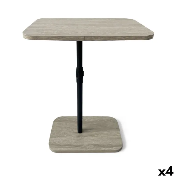 Šoninis staliukas MobleKit Ruda Juoda 45 x 29 x 70 cm polipropileno Medžio MDF (4 vnt.)