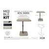 Вспомогательный стол MobleKit Коричневый Чёрный 45 x 29 x 70 cm полипропилен Деревянный MDF (4 штук)