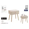 Ночной столик MobleKit Коричневый 40 x 30 x 47 cm Деревянный MDF (4 штук)