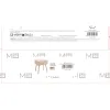 Ночной столик MobleKit Коричневый 40 x 30 x 47 cm Деревянный MDF (4 штук)