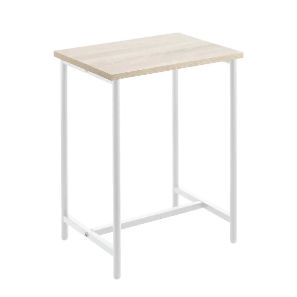 Sivupöytä MobleKit Valkoinen Ruskea 40 x 30 x 50 cm Metalli Puu MDF (4 osaa)